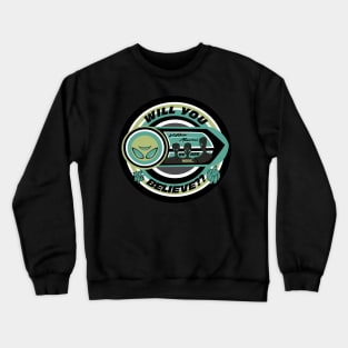 Villain Minded Badge-Aliens Crewneck Sweatshirt